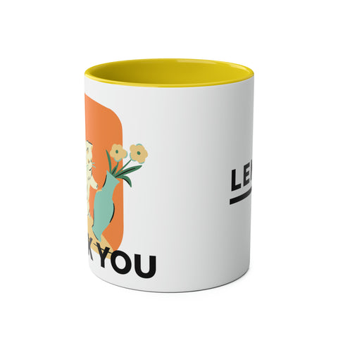 Two-Tone Coffee Mugs, 11oz