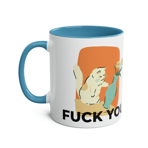 Two-Tone Coffee Mugs, 11oz