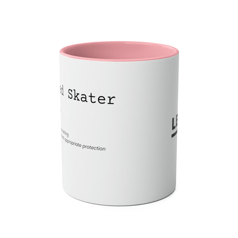 Retired Skater Two-Tone Coffee Mugs, 11oz