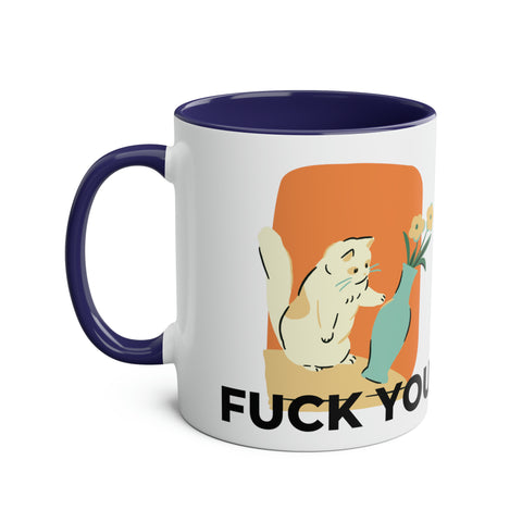 Two-Tone Coffee Mugs, 11oz