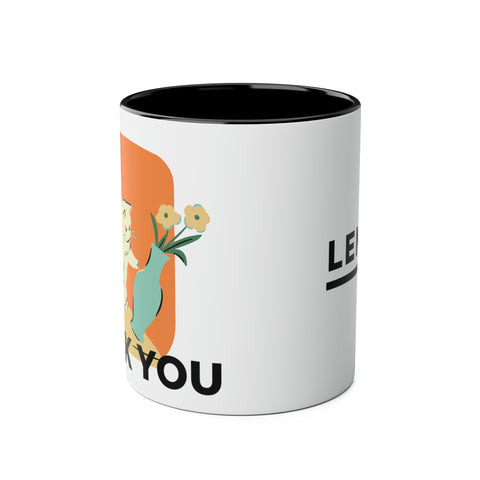 Two-Tone Coffee Mugs, 11oz