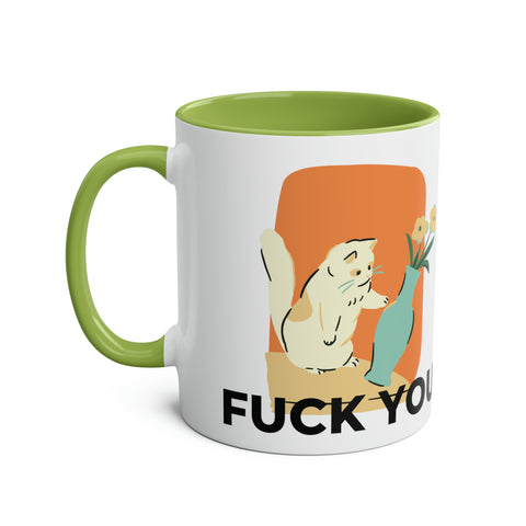 Two-Tone Coffee Mugs, 11oz