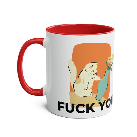 Two-Tone Coffee Mugs, 11oz