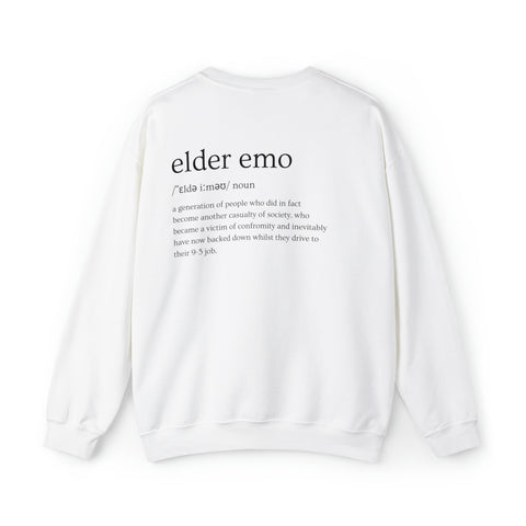 Elder Emo Quote Crewneck Sweatshirt - Unisex Comfort Blend