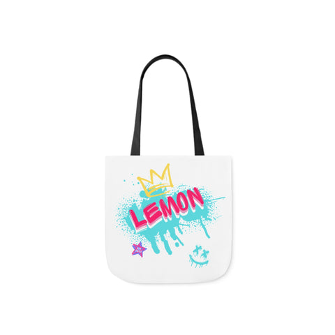 Lemon Grafiti Original Canvas Tote Bag, 5-Color Straps