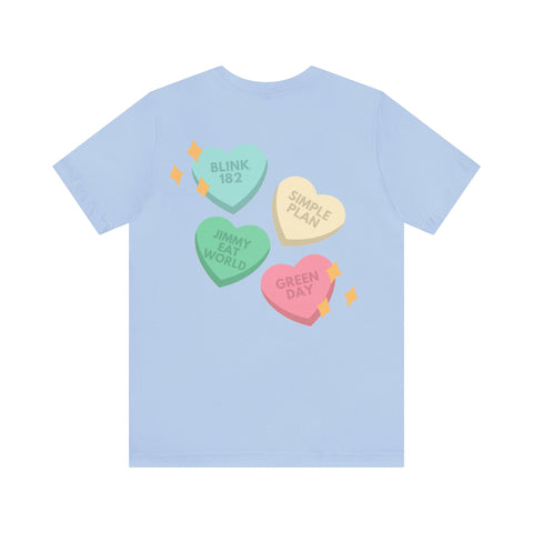 Love Hearts Unisex Jersey Short Sleeve Tee