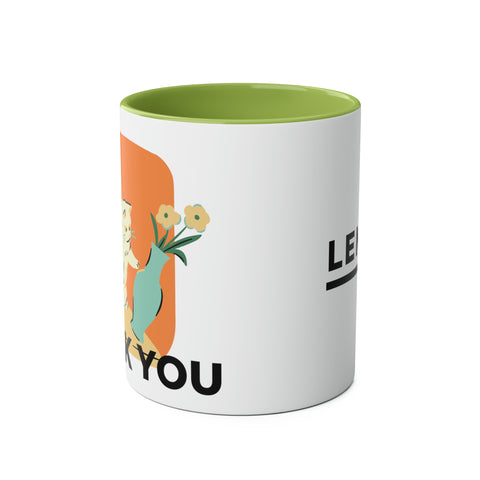 Two-Tone Coffee Mugs, 11oz