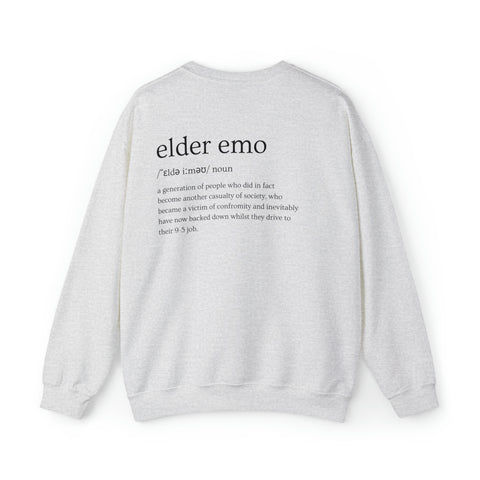 Elder Emo Quote Crewneck Sweatshirt - Unisex Comfort Blend