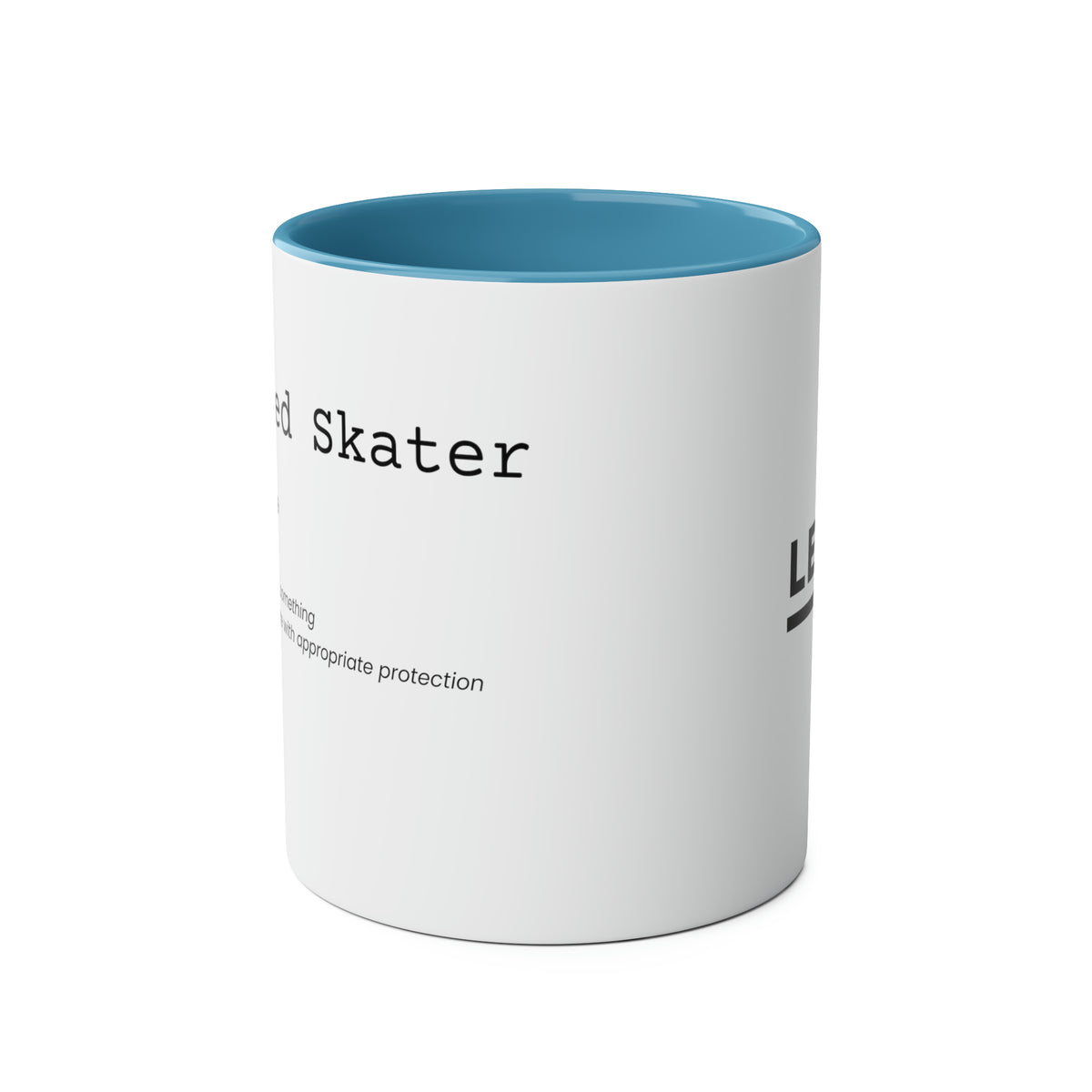 Retired Skater Two-Tone Coffee Mugs, 11oz