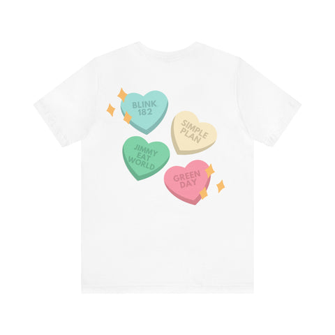 Love Hearts Unisex Jersey Short Sleeve Tee