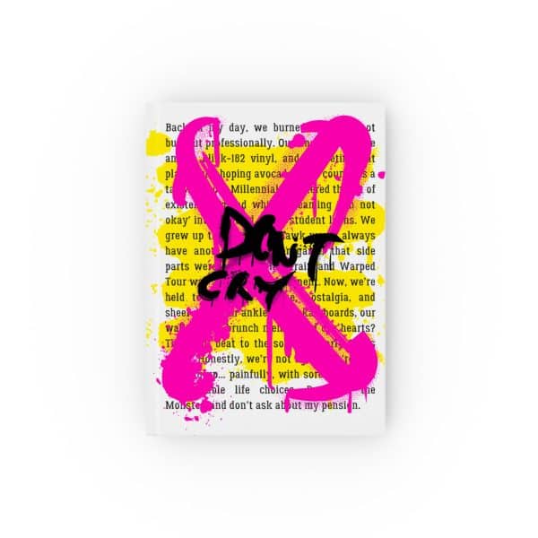 Don’t Cry Hardback Notebook – Lemon