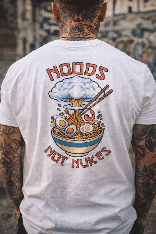 Noods Not Nukes T-Shirt – Lemon